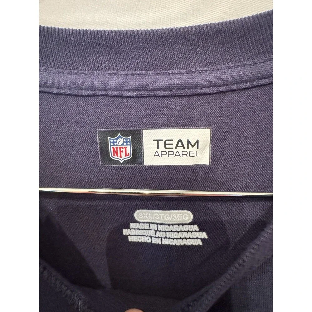 NFL Team Apparel New England Patriots Navy T-Shirt Officially Licensed NFL 3XL